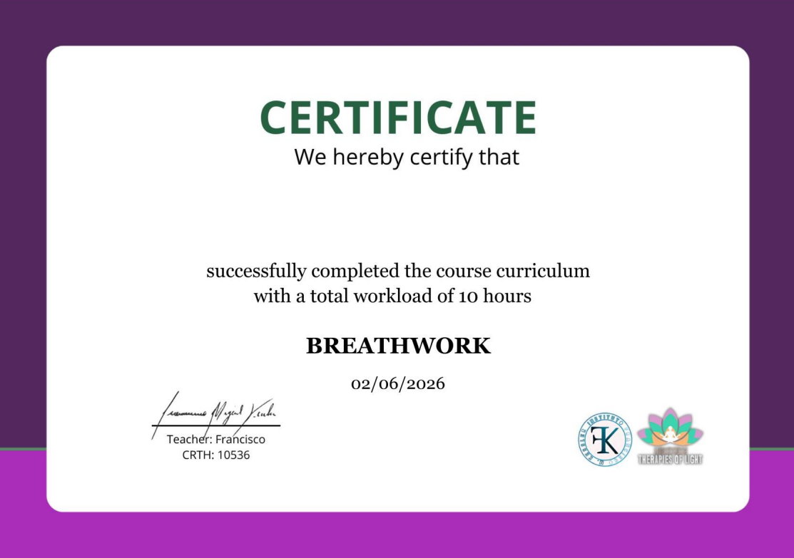 Breathwork 10-hour certificate